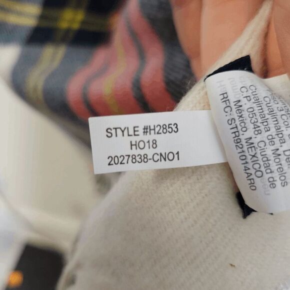 J. Crew Classic Plaid Wrap Blanket Scarf H2853 Women's Multicolor One Size - Picture 2 of 3